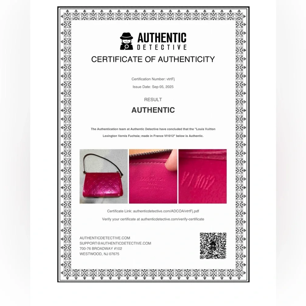 Louis Vuitton Vernis Monogram Pochette Accessoires Pink Bag with COA - Picture 3 of 13